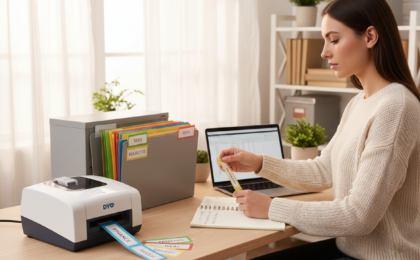 label printer home document organization