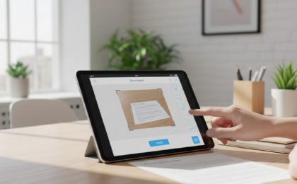 tablet document scanning workflow