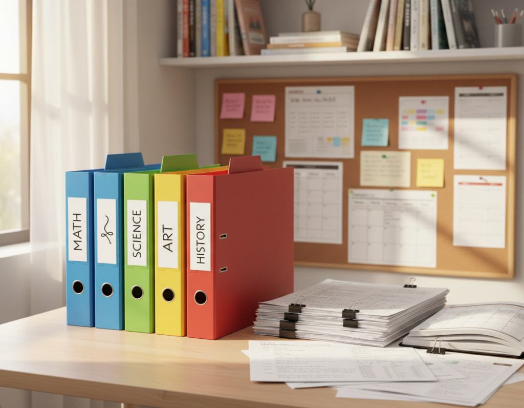 Organizing School and Activity Papers With a Repeatable Weekly System