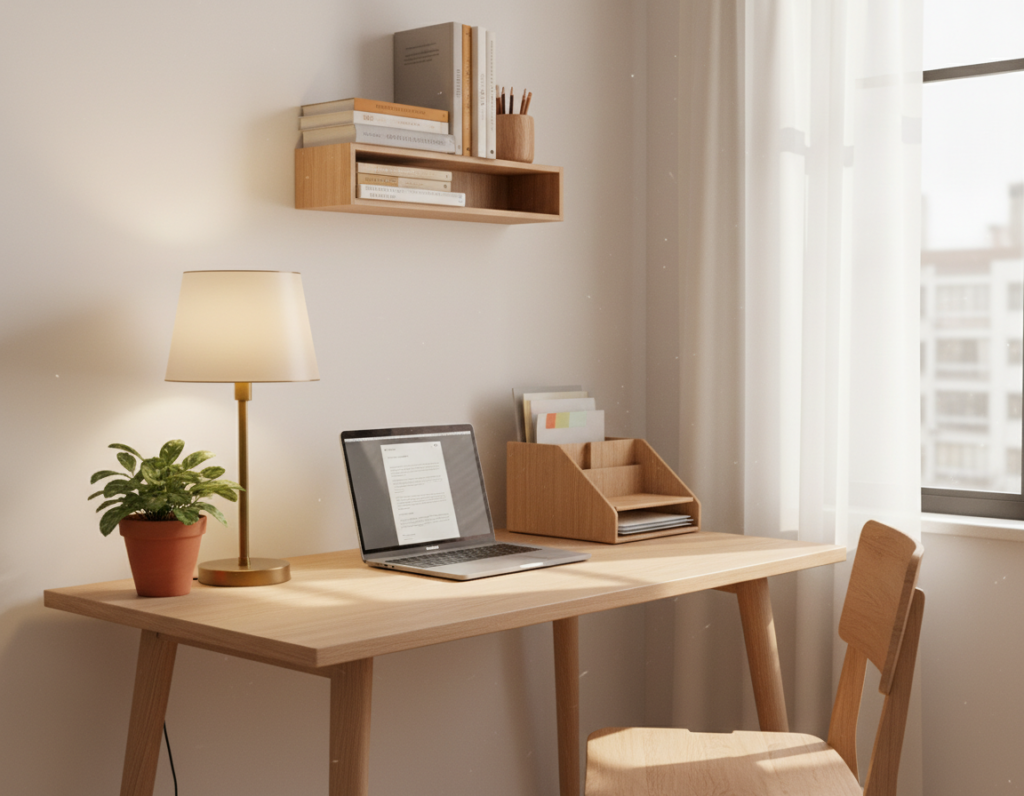 Creating a Minimal Document Processing Corner Inside a Small Apartment