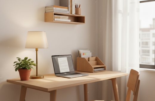 Creating a Minimal Document Processing Corner Inside a Small Apartment